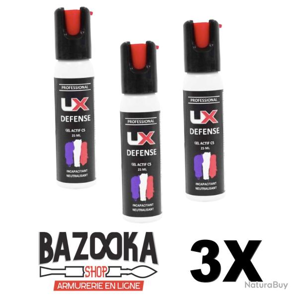 3X BOMBE UX 25ML GEL CS CAPOT 1/4 DE TOUR - Umarex