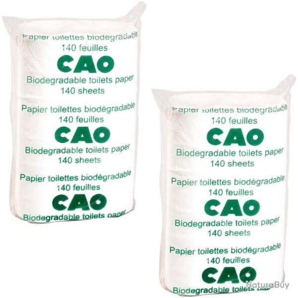 Papier toilette biod�gradable CAO (lot de 2 rouleaux)