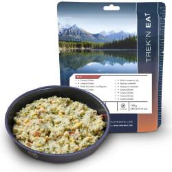 Repas lyophilis&eacute; Trek'n Eat Poulet &agrave; la cr&egrave;me, riz et l&eacute;gumes