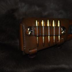 cartouchi&egrave;re de crosse en cuir pour Mauser k98