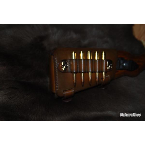 cartouchi�re de crosse en cuir pour Mauser k98