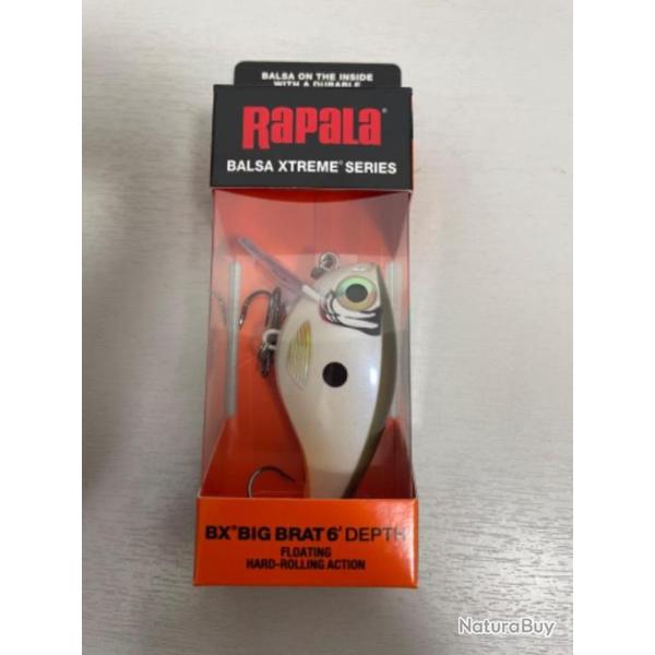!! LEURRE RAPALA BX BIG BRAT 6' DEPTH COULEUR CHANGE UP