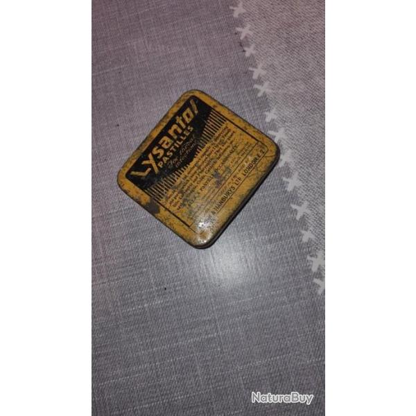 Bote mtallique ancienne PASTILLES LYSANTOL