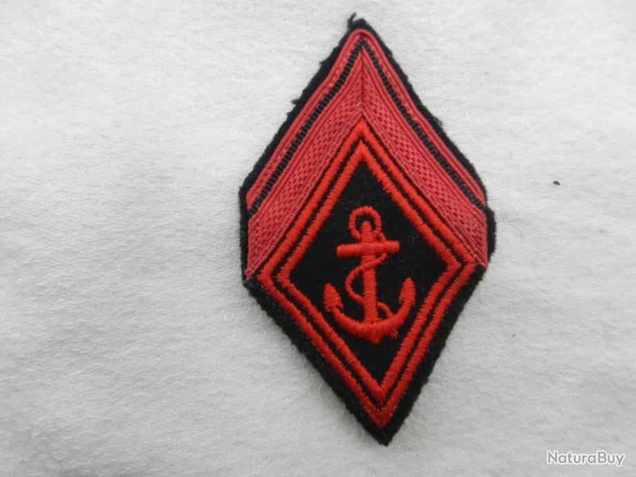 2 ecusson losange de l armée française , regiment de marine - Insignes