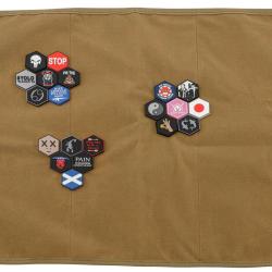 Pr&eacute;sentoir &agrave; patch Tan avec 20 patchs al&eacute;atoires sentinelle gear-Pr&eacute;sentoir &agrave; patch Tan avec 20 patc