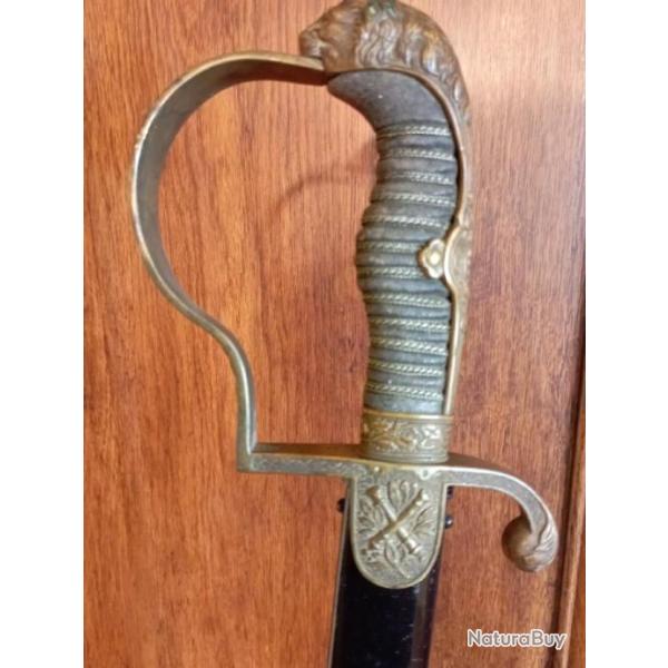 Sabre Prussien d'officier d'artillerie WKC.