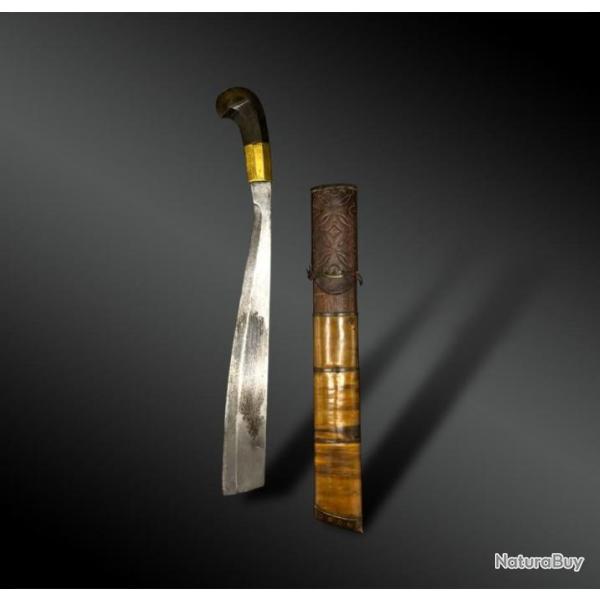 SABRE Parang et son FOURREAU - Grandes �les de la Sonde (aire), Sumatra, Indon�sie - XIX�me si�cle