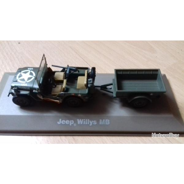 V�hicule Jeep Willys avec remorque