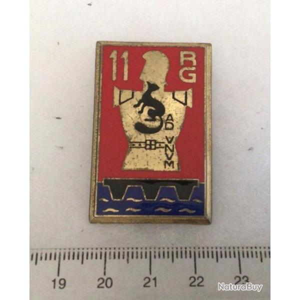 FRANCE GENIE MILITAIRE - Insigne   11� R.G. R�giment du G�nie.  Delsart 2151