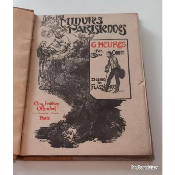 Les minutes parisiennes - 6e heure la salle d'armes  par Georges Ohnet ed. Offendorff  1902