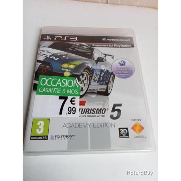 gran turismo 5 sur ps3 academy edition