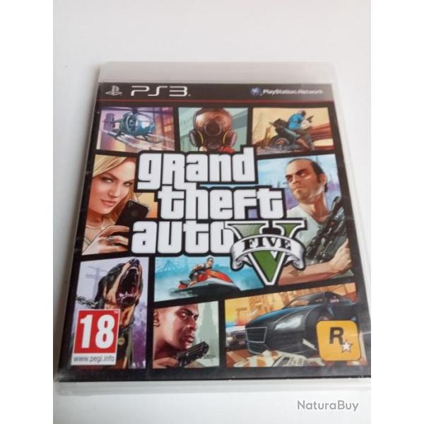 grand theft auto five avec notice sur ps3