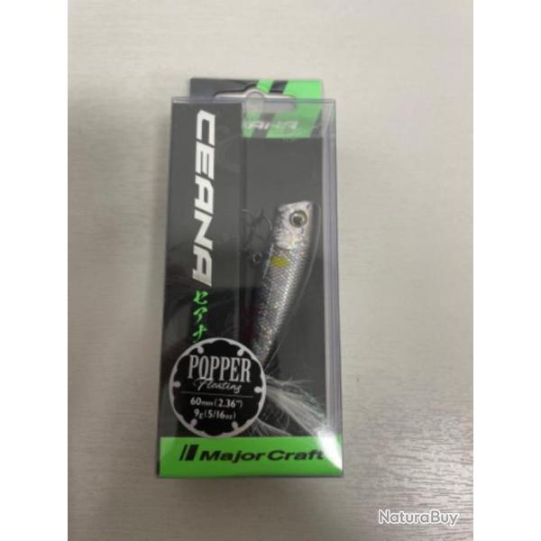 !! LEURRE MAJOR CRAFT CEANA POPPER METALIC AYU