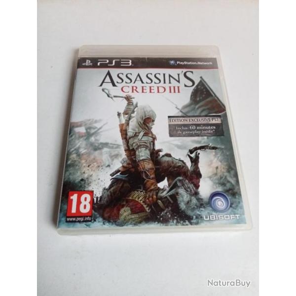 assassin's creed III avec notice sur ps3 trs bon tat