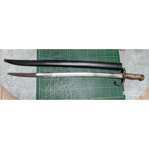 Ba�onnette Chassepot Mle 1866 Imp�riale St Etienne pr� 1870-1871