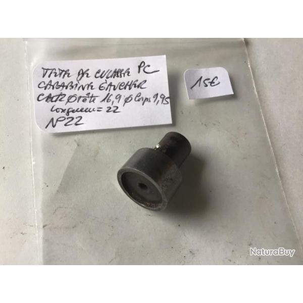 VENDU PAR LE-CUIRASSIER N�22 T�TE DE CULASSE GAUCHER  CALIBRE 12 MM PERCUSSION CENTRALE