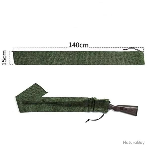 Chaussette Polyester Protection Fusil 54 Pouces Chasse Plein Air Pratique Solide �tui Vert Extensibl