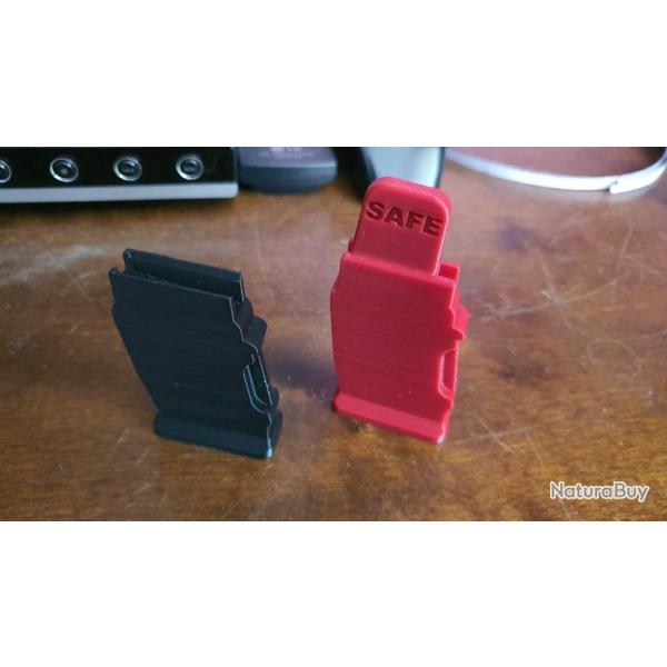 Chargeur s�curit� + monocoup CZ452/ CZ455/ CZ457 en 22lr.