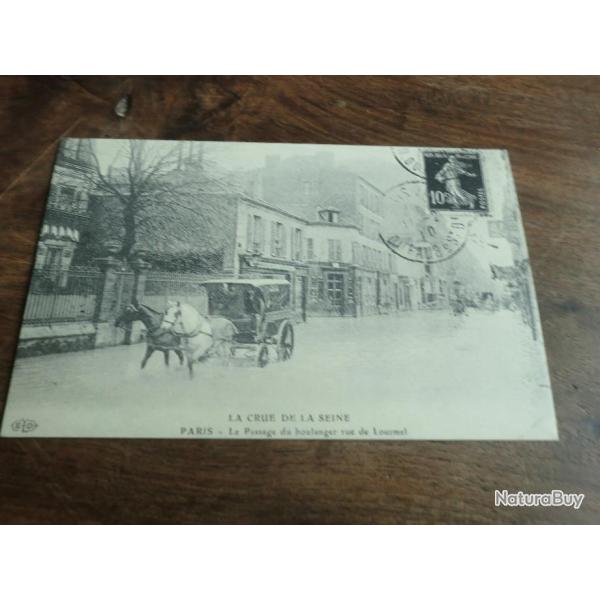 cp paris crue de la seine 1910
