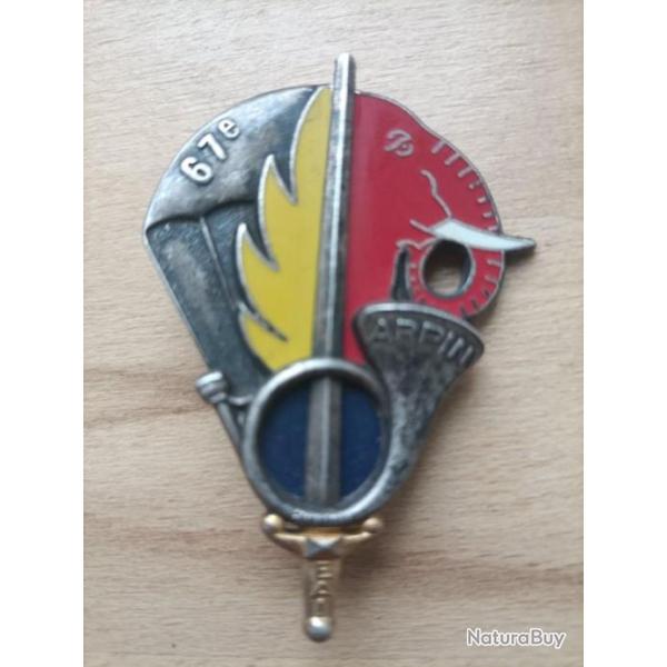Insigne militaire 67 e Promotion ALPIN 29 juin 1980