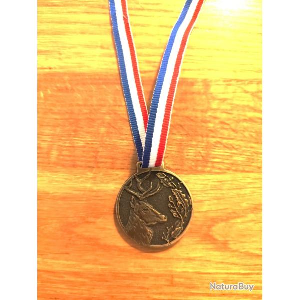 M�daille cotation troph�e cerf �chelon or(nouveau mod�le)