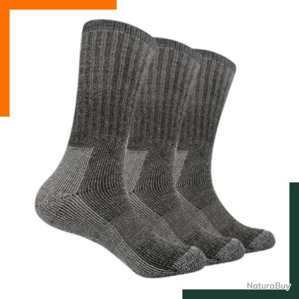 Lot de 3 paires de chaussette en laine de M�rinos - Livraison rapide