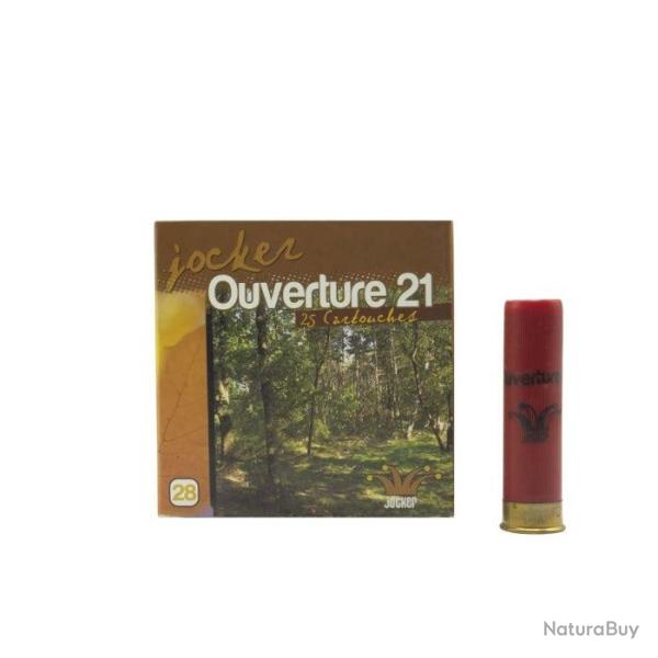 Bote de 25 Cartouches Jocker Ouverture 21 BG - Cal. 28/70/08 - 8 / Par 1