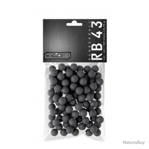 Billes caoutchouc entra�nement T4E - Cal.43 - 100
