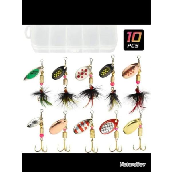 Lot 10 cuill�rs � p�che pour carnassiers