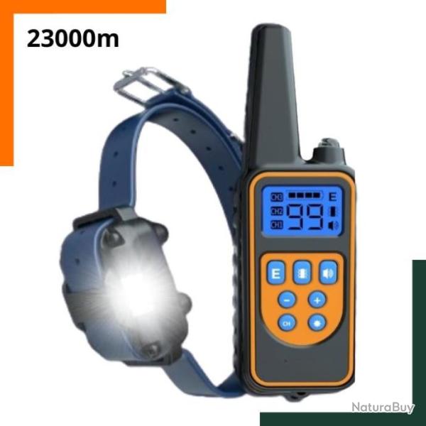 Collier de dressage pour chien - 2300m - 4 modes de dressage - Anti-aboiement - Sans blessure
