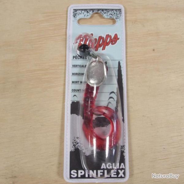 Cuiller MEPPS Aglia spinflex noir twist rouge 10 gr