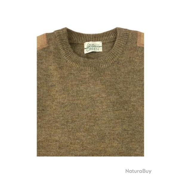 PULL LOVERGREEN MARRON COL ROND TL