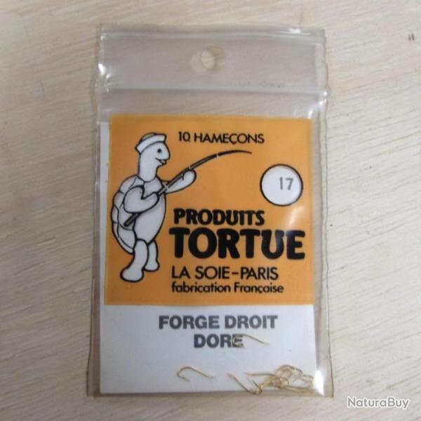 10 Hame�ons non mont�s TORTUE, forg� droit dor� N� 17