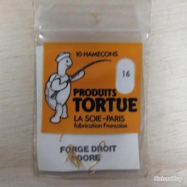 10 Hame�ons non mont�s TORTUE, forg� droit dor� N� 16