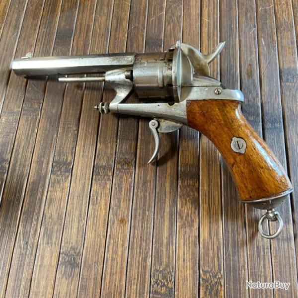 RARE ET V�RITABLE REVOLVER LEFAUCHEUX MOD�LE 1862 DIT DE GAUCHER BREVET CHAMELOT DELVIGNE
