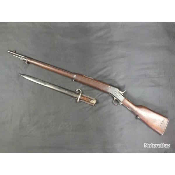 Carabine Remington Rolling Block cal.8mm LEBEL et sa ba�onnette