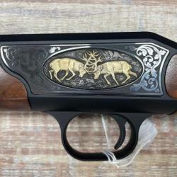 CARCASSE BLASER R93 LUXE GRAVEE PLAQUETTE ET CALOTTE SUJET OR GRADE 8