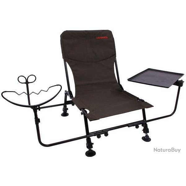 Chaise de P�che Avec Porte Canne et Plateau pour Leurres Chaise ULTIMATE