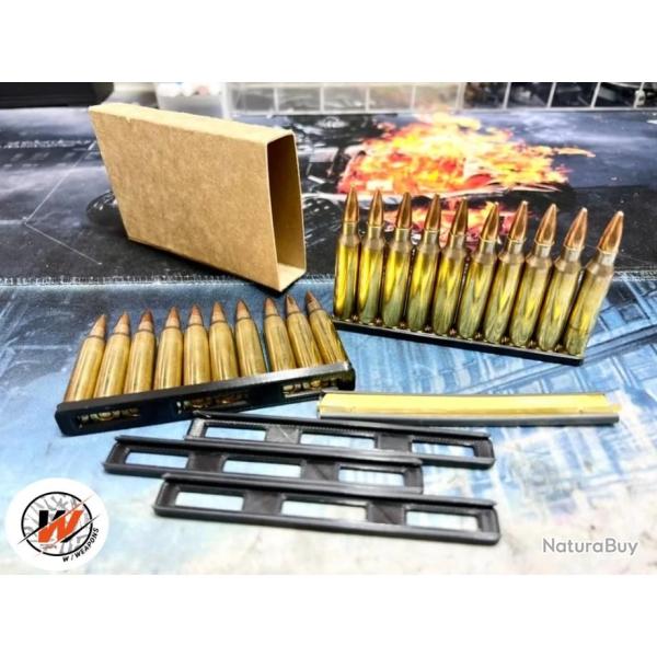 AR15 / M4 / M16 / FAMAS 5.56 / 223 rem - Rangement / Clip 10 cartouches  VENDU PAR DEUX  - Print 3D