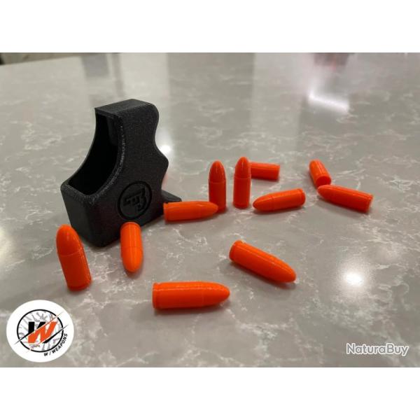 CZ  CALIBRE 9mm - Chargette, speed loader noir pour chargeur CZ calibre 9mm - Print 3D