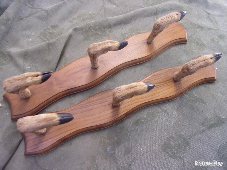 Râtelier Porte-fusil En Bois - Patère Décorative Chasse Ou Ski - Made In France