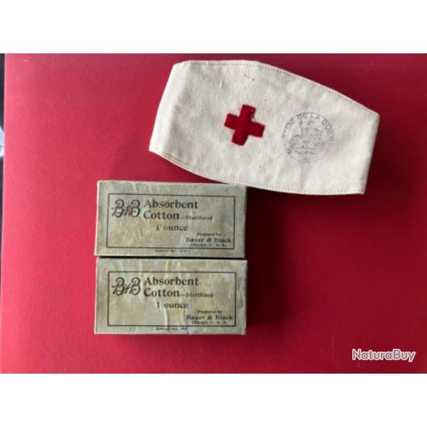 Pansement US 1 re guerre mondiale 1917. Vente  l'unit. Achat possible de plusieurs pansements.