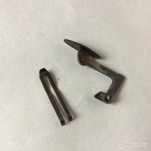 VENDU PAR LE-CUIRASSIER N�10 BOUTON SURETE COMPLET FUSIL JUXTAPOSE ROBUST 222 CAL 12