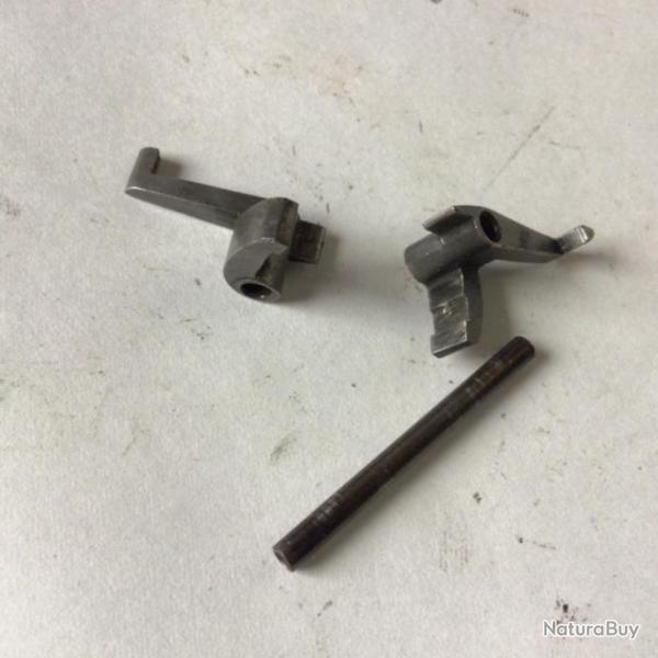 VENDU PAR LE-CUIRASSIER N�10 PAIRE DE G�CHETTES ET GOUPILLE DE FUSIL JUXTAPOSE ROBUST 222 CAL 12