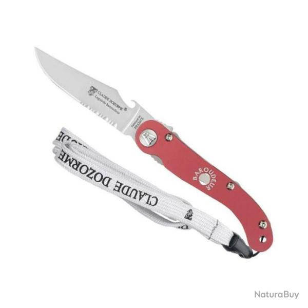Agrandir l'image COUTEAU LAGUIOLE CLAUDE DOZORME BAROUDEUR ALU ROUGE 12CM INOX