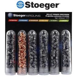 DT 25 ! Assortiment de plombs Stoeger 6 differents 200 plombs - Cal. 4.5