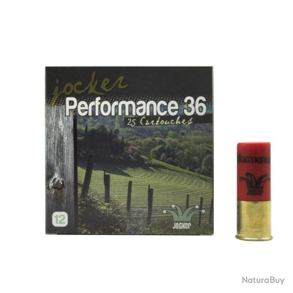 DC 25 Boite de 25 Cartouches Jocker Performance 36 BJ Cal. 12 70 25