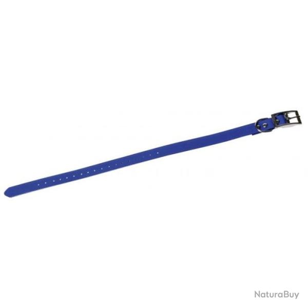 Collier souple Januel Pu et polyester Fluo Orange - Bleu