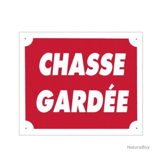DC 25 ! Panneaux Aluminium Europarm " Chasse gard�e " 30 x 25 cm