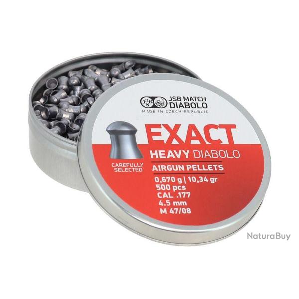 Plombs JSB Exact Heavy cal 4.5 mm par 500